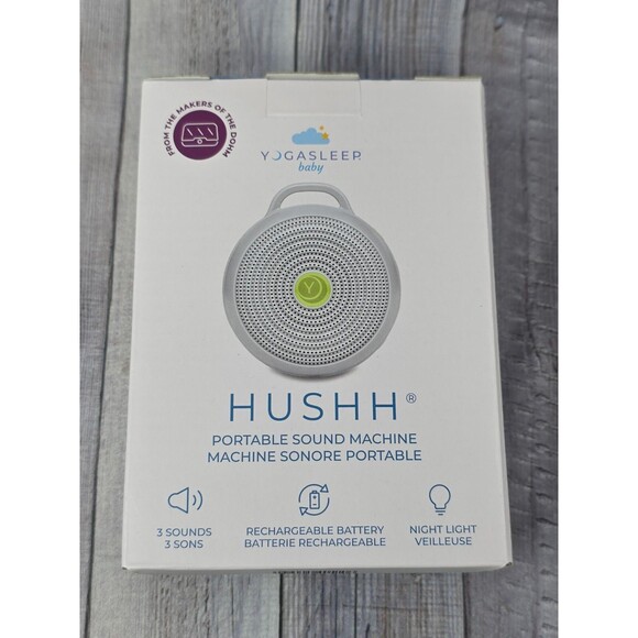 Yogasleep Hushh for Baby Portable 3 Sound Machine Rechargeable Night Light Sleep - Picture 2 of 11